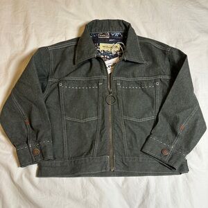 Misha and Puff Dark Green Denim Workwear Jacket